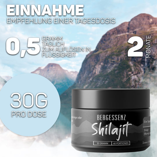Shilajit 30g aus dem Himalaya-Gebirge
